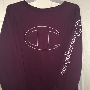 maroon champion sweater